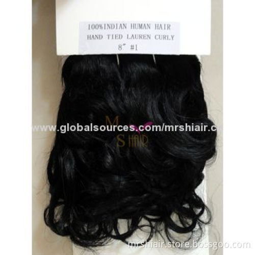 Human Hair Weave, 8 Inches, Short, Natural Color